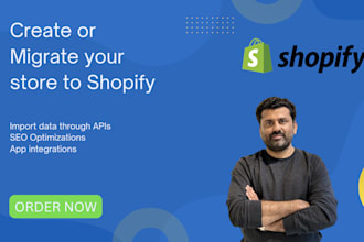 create or migrate your store on shopify