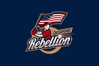 design classic girls softball team logo