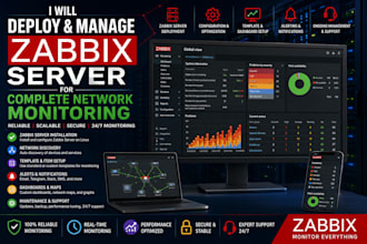 deploy and manage zabbix server for complete network monitoring