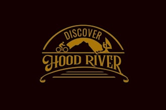 design extraordinary discover hood river logo