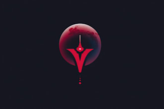 create an fantasy, rpg, mmorpg, sci fi game logo
