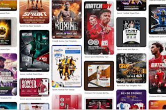 design a professional advertising sports flyer or poster