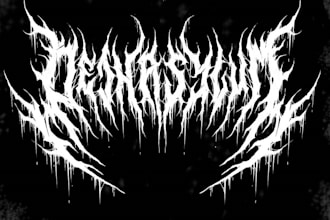design logo metal band
