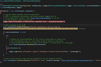 be debugging and fixing errors