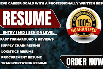 craft impactful resumes for logistics, supply chain
