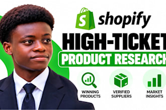 do highticket product research for shopify high ticket dropshipping store
