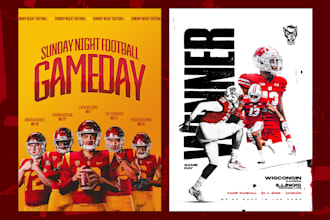 design custom sports flyer, posters, banners, and promotional graphics