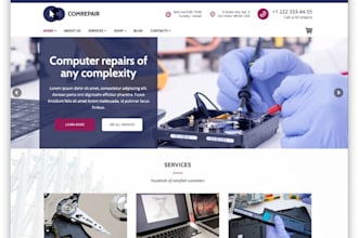 build mobile repair website computer repair website laptop phone repair website