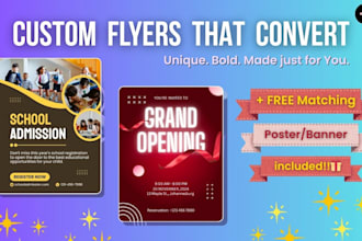 design unique flyers that grab attention and drive results