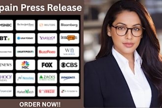 write and publish a press release on top, poland, french, italian sites