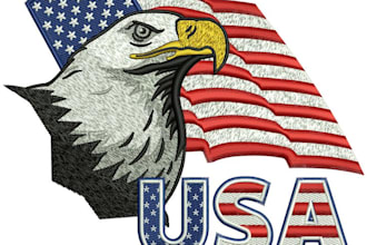 do custom embroidery digitizing for cap shirts jacketback