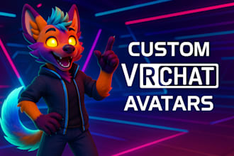 create custom vrchat avatars, 3d models, and fursonas for vtubers
