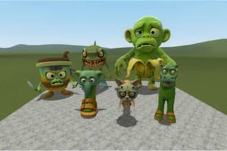 create custom 3d player model for gmod, l4d2, rust and fivem server