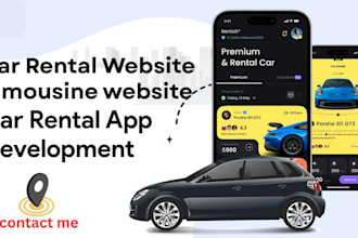 develop car rental app, limousine car rental app, luxury car rental app