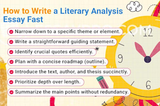 write or edit literary analysis book reports