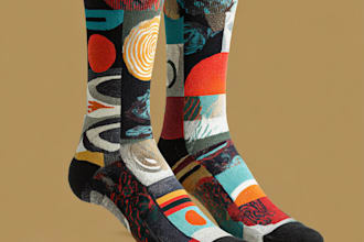 design custom and unique socks design