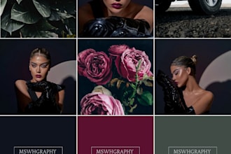 design seamless horizontal instagram row feed