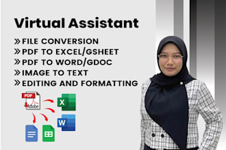 convert PDF to word, excel, or google docs
