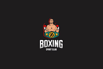 design a modern boxing logo for fitness brands