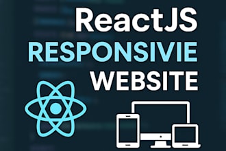 create a react js apps according to your need, design