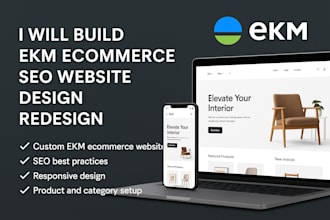 build ekm ecommerce SEO website design redesign