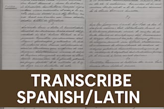 transcribe historical handwritten spanish or latin documents
