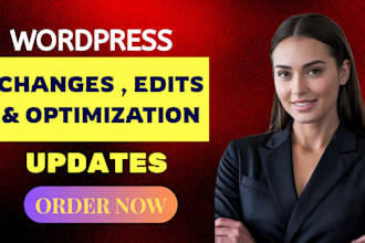 wordpress edits , wordpress changes or customization in website