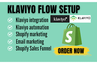 setup shopify klaviyo email marketing flow email automation email campaign