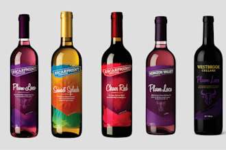 do wine, whiskey, cocktail, mead, tequila, alcohol labels