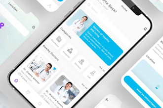 do app upload saas, lms, healthcare, ecommerce and fintech UI UX design in figma