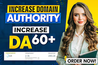 increase your website domain authority da 60 plus