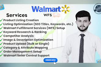 assist you in walmart wfs, listings and order management