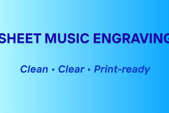 engrave and edit sheet music for print