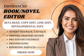 beta read german writing and give honest feedback, proofread and copy edit book