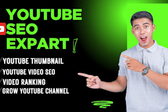 do  youtube video seo and  thumbnail for video ranking