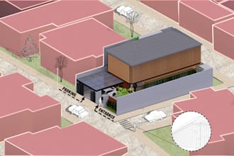 create clean architectural diagrams for student portfolios