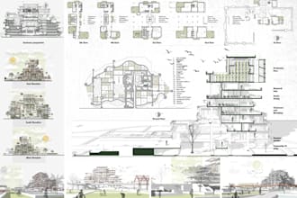 produce any architectural drawing plans section and detail