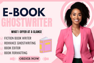 do fiction ebook ghostwriter romance novel KDP book writer ghost book writer