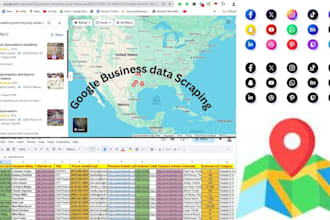 do scrape google maps,b2b leads, emails and business list