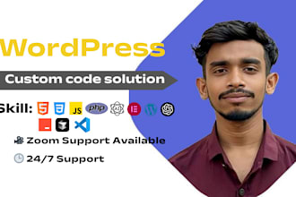 wordpress custom code and plugin theme customization expert
