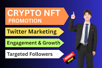 do x twitter marketing for crypto nft memecoin promotion organically