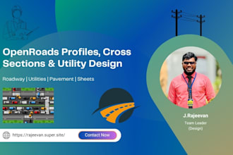 create openroads utilities, and pavement designs