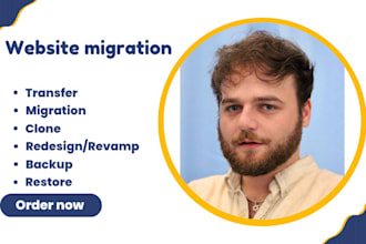 migrate your wordpress website to hostinger, bluehost, ionos or any host