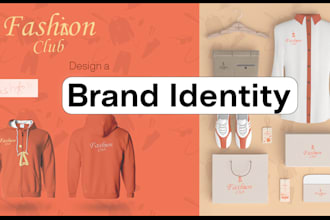 create business brand logo, brand identity design and full branding kit