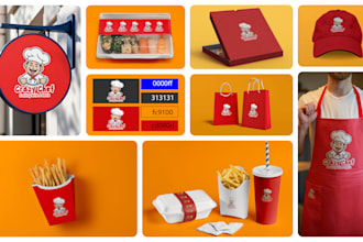 design professional  restaurant logo and full branding
