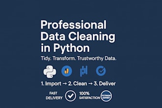 do data cleaning using python