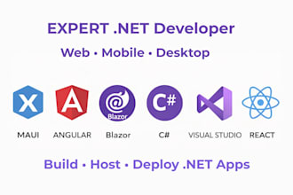 develop net maui, asp dotnet core, blazor pwa, wpf app