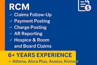 do complete rcm services including billing ,ar and denials