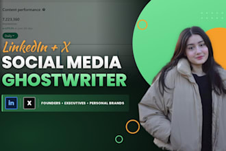 ghostwrite linkedin and twitter content for your personal brand