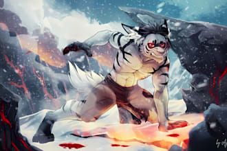 draw furry art fursona original furry character anthro art nsfw art in anime art